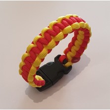 Muson Paracord Taraftar Bileklik #sarı Kırmızı