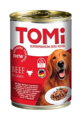 Tomi Sığır Etli Köpek Konservesi 400 gr 6 Adet