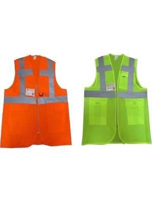 Emirhan Cepli Mühendis Ikaz Yeleği Turuncu L