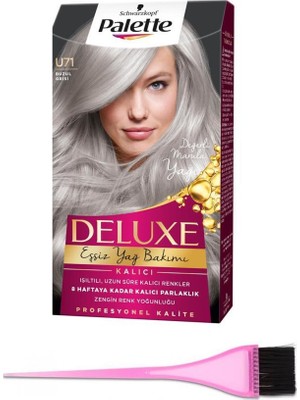 Schwarzkopf Palette Saç Boyası U71 Buzul Grisi+Boyama Fırçası