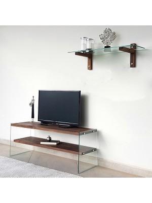 Neostill - Ahşap Tv Ünitesi Woodn Glass TV104