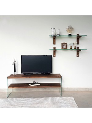 Neostill - Ahşap Tv Ünitesi Woodn Glass TV105