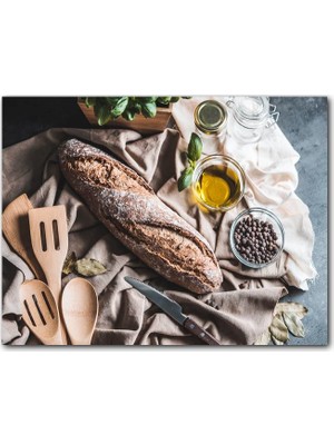 Caka Tablo Ahşap Tablo Ev Yapımı Doğal Ekmek