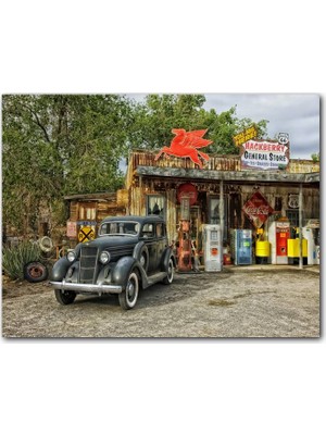 Caka Tablo Ahşap Tablo 1940'larda Arizona'da Bir Market