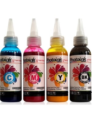 Photoink Surecolor SC-F500 uyumlu 100ml Sublimasyon Mürekkep 4 Renk