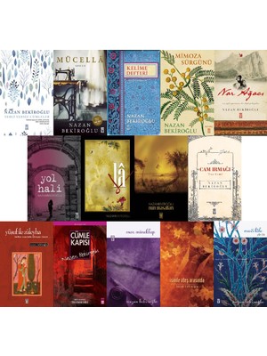 Yusuf ile Züleyha - Nar Ağacı - La Sonsuzluk Hecesi - Yol Hali, Mücella  - Kelime Defteri - Mimoza Sürgünü - Nazan Bekiroğlu - 14 Kitap Set