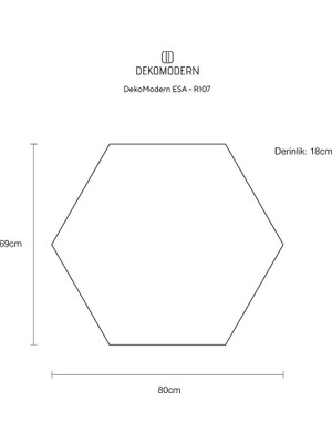 Dekomodern Esa Siete Duvar Rafı