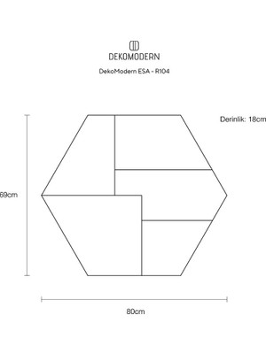 Dekomodern Esa Cuatro Duvar Rafı