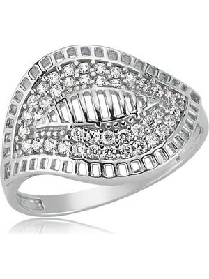 Gümüş Yaprak Bayan Yüzük