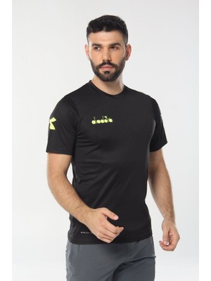 Diadora Nacce Antrenman T-Shirt Siyah