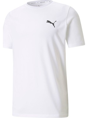 PUMA Actıve Small Logo Tee  White White Erkek T-Shirt 58672502