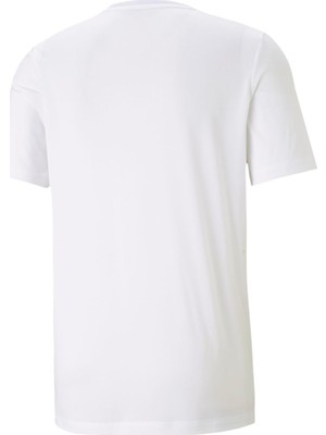 PUMA Actıve Small Logo Tee  White White Erkek T-Shirt 58672502