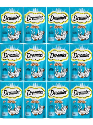 Dreamies Kedi Ödül Maması Somonlu 60 gr x 12 Adet