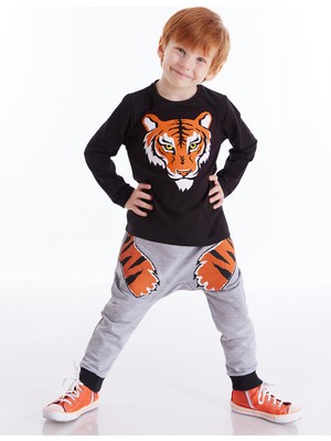 Denokids Kaplan Pençesi Erkek Çocuk Pantolon Takım