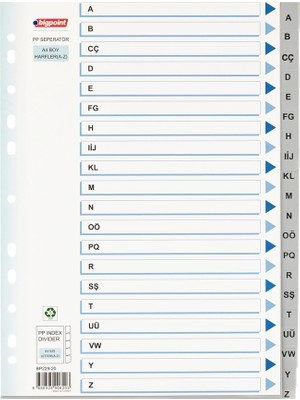 Bigpoint 229-20 Pp Seperatör  Harfler A-Z Bp22920