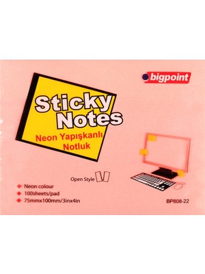 Bigpoint Bp808-22 Y.Not Kagıdı 75X100 Neon Pembe