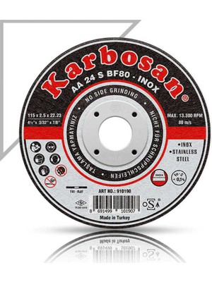 Karbosan 230x1.9x22.23 Inox Paslanmaz Çelik Ince Kesme Diski (Thinline)