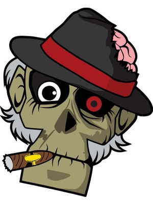 Sticker Fabrikası Yaşlı Kurukafa Kuru Kafa Kurukafa Sticker 00488