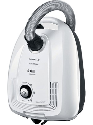 Profilo UltraAllergy Toz Torbalı Elektrikli Süpürge - Hijyenik Filtre, Yüksek Emiş Gücü, Beyaz, 4 Litre Kapasite