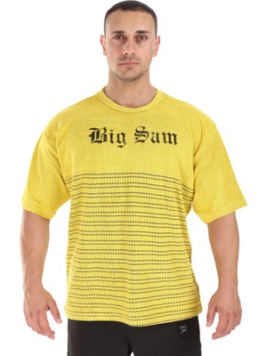 Big Sam Erkek T-Shirt | Havlu Dokulu, Pamuk