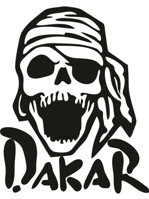 Sticker Atölyesi Dakar Kurukafa Sticker - 13030