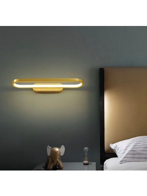 Vonalight Modern LED Dekoratif Linear Elips Duvar Aplik 50CM Bronz 3000K