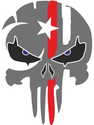 Sticker Atölyesi Komando Asker Punisher Ay Yıldız Türk Bayrak Kurukafa Sticker - 13071