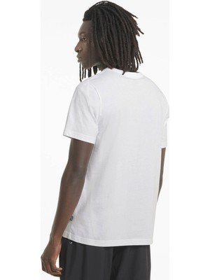 Puma Ess Logo Tee Erkek T-Shirt White