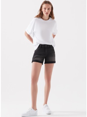 Mavi Kadın Pixie Nolita Gri Jean Şort 1437026209