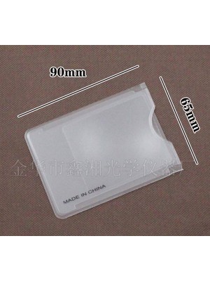 Profisher 3x Ince Kart Büyüteç Pvc Plastik Şeffaf