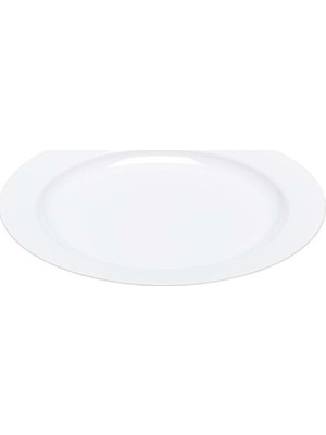 Rubikap Plastik Beyaz Tabak 23 cm - 10'lu