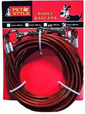 Frame Köpek Uzatma Bahçe Bağlama Çelik Halat 9 Metre