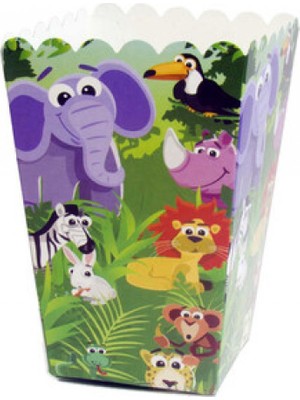 Hayaller Dükkanı Mısır Cips Kutusu Safari Sevimli Hayvanlar P10