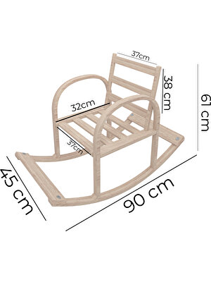 Mobil Deco Ahşap Sallanan Dinlenme Koltuğu Şirine