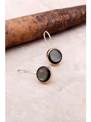 Sümer Telkari Sedef Taşlı Elişi Trend Gümüş Küpe