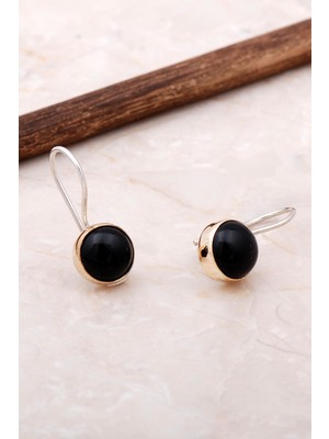 Sümer Telkari Onix Taşlı Elişi Trend Gümüş Küpe