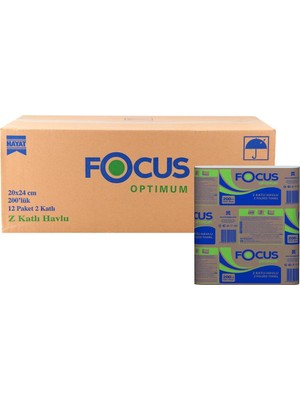Focus Optimum Z Dispanser Kağıt Havlu 12 X 200'lü