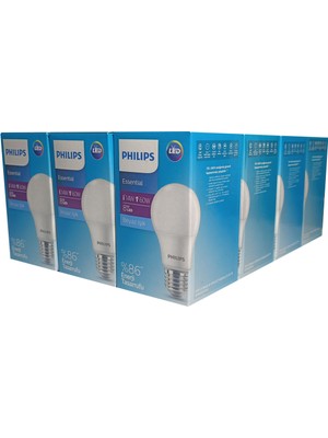 Philips 12'li 8W Beyaz Işık LED Ampul