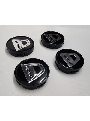 Duru Doruk Jant Göbeği Dacia 65/60 60MM Yuva 4'lü Set Siyah