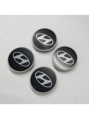 Duru Doruk Jant Göbeği Hyundai 58/55 55MM Yuva 4'lü Set Siyah Ppp