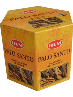 Hem Palo Santo Ağacı Doğal Kokulu 40 Adet Konik Tütsü