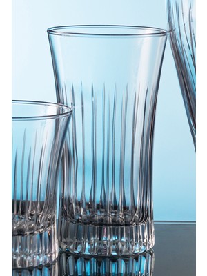 Kcd Lavita Sade Kesme El Dekor Yaldızlı 6 Adet Desenli Su ve Meşrubat Bardak Takımı