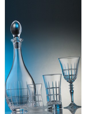 Kcd Carre 61 Parça Cam Sofra Sunum Çeyiz Seti Su Bardak Takımı Kesme El Dekor