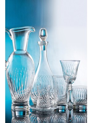 Kcd Daren Sade 31 Parça Cam Sofra Sunum Çeyiz Seti Su Bardak Takımı Kesme El Dekor