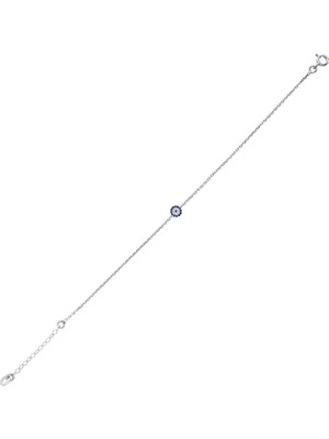 Altın Sepeti Gümüş Mini Göz Bileklik G177BL