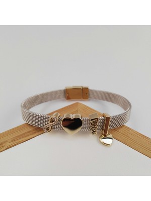 Modamugo Charm Model Zirkon Taşlı Hasır Bileklik