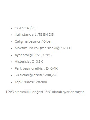 E.C.A 1/2 Köşe Termostatik Radyatör Valfi Trv3  602120531