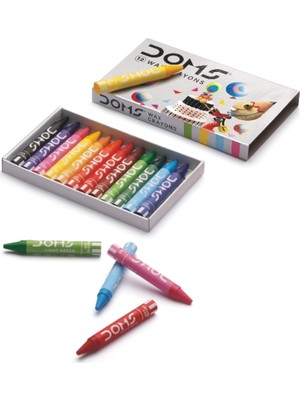 Doms Jumbo Wax Crayon 12 Li Kutu Do3468