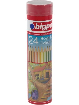 Bigpoint 24 Renkli Boya Kalemi Metal Tüp 3.3 Mm Adet Sayısı ile Sanat İçin İdeal
