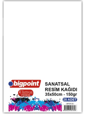 Bigpoint Sanatsal Resim Kağıdı 35x50cm 150 Gram - 25 Yaprak